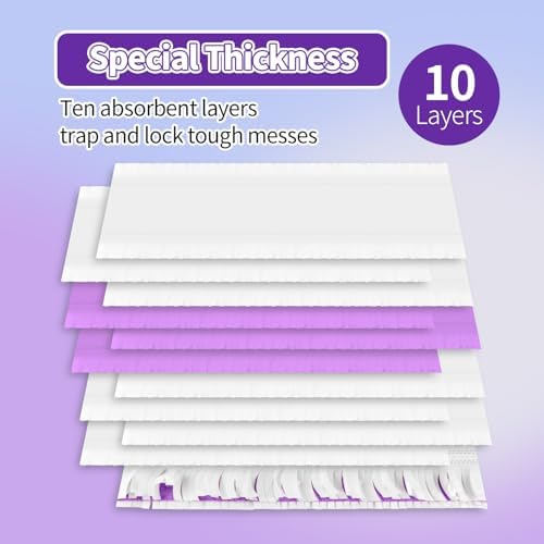 10 Pack ZHAYAO Swiffer Power Mop Refills Unscented Multi-Surface Mopping Pads