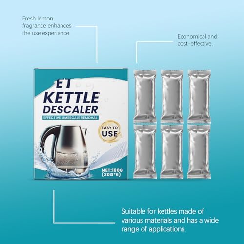 Electric Kettle Descaler - 30g6 Packs Limescale Remover for Home Use