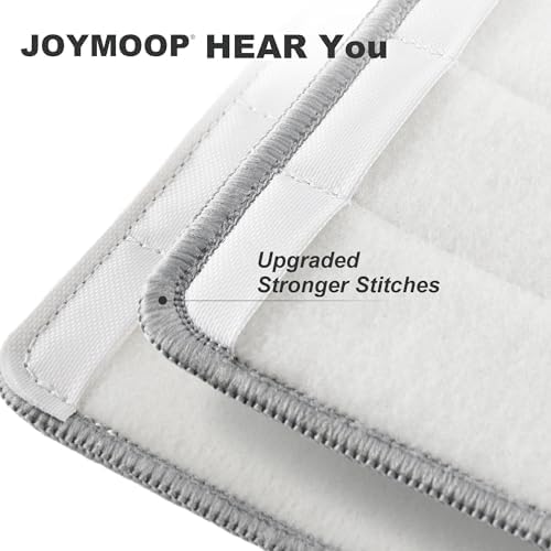 JOYMOOP Replacement Mop Pads 13inch Microfiber 50 Pack - Grey Stripe
