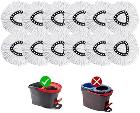Matthew Cleaning 12-Pack Spin Mop Replacement Heads