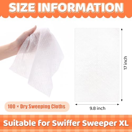 Maxcheck 100 Count XL Dry Mop Refills 17 x 98