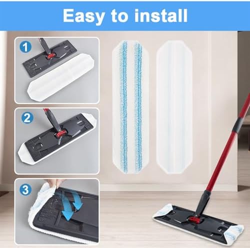 LAIZAA Mop Pads Replacements for O-Cedar H2prO Mop System 4 Pack