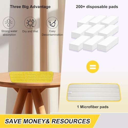 H-Gamely 165 Inch Microfiber Mop Pads 5 Pack
