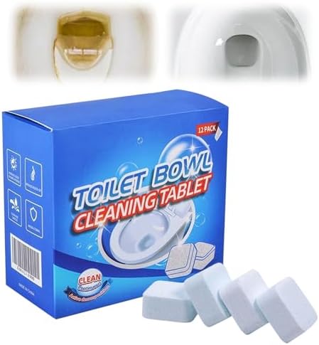 Foxiod 12Pcs Extra Strong Toilet Cleaner Tablets