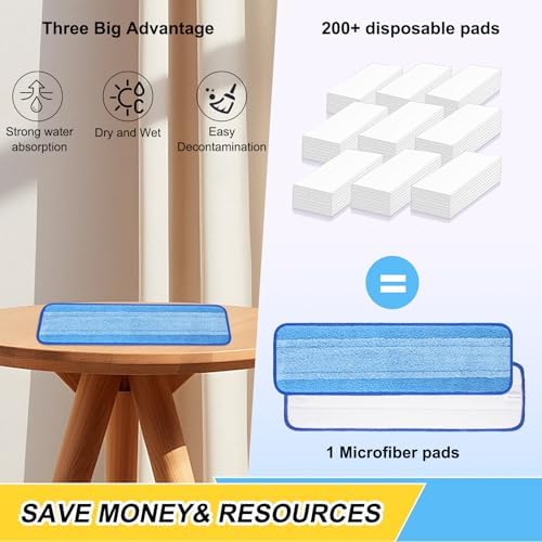 5 Pack Microfiber Spray Mop Replacement Heads for Bona and Other Mops