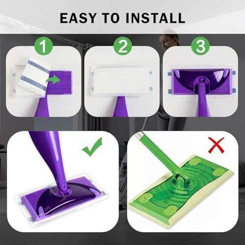 UKEENOR Hardwood Floor Cleaner Spray Mop Pad Refills 32 Count