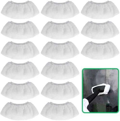 Cayton Steam Mop Pads 15PCS Reusable Universal Cleaner Attachments