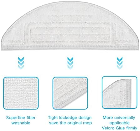 Home Times Vacuum Mop Replacement Pads for Roborock S8S8S7 MaxV Series