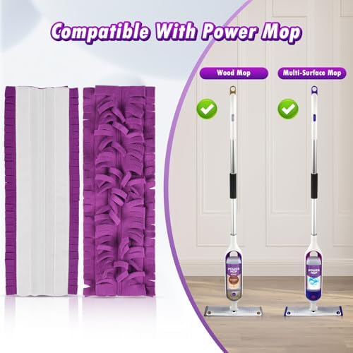 6 Pack Spray Mop Pads for Swiffer Power Mop Refill 1