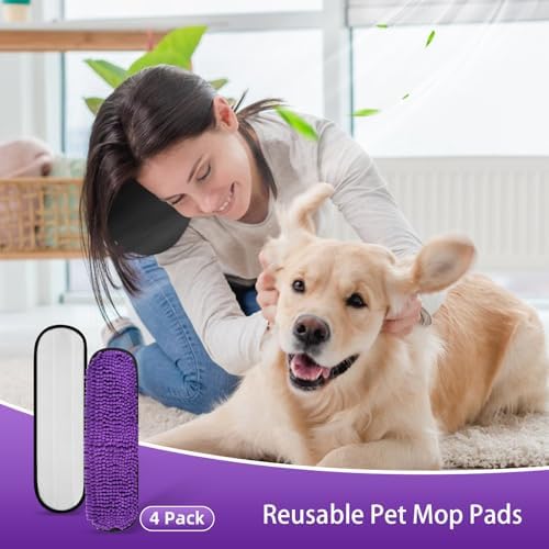 NIXOOT 4 Pack Heavy Duty Pet Mop Refills for Swiffer