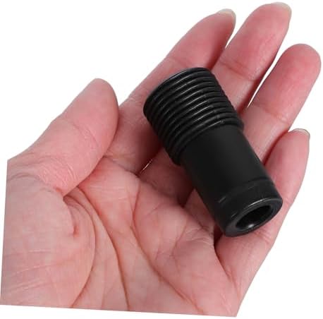 2pcs Telescopic Rod Thread Head Tips Mop Pole Adapter Replacement Black 1