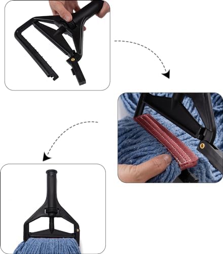 Matthew 2Pcs Mop Head Clamps for Quick Replacement