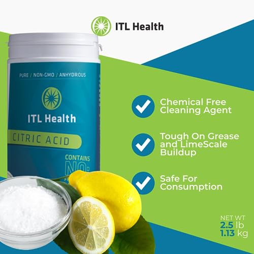 Mag365 Non-GMO Citric Acid 1kg Recyclable Tub