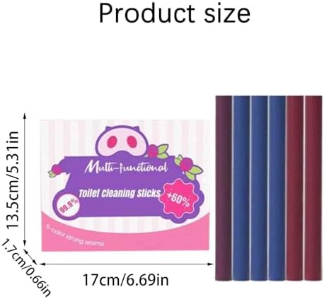 Kortyio Toilet Cleaning Sticks 3 in 1 Multi-Functional Continuous Cleaner