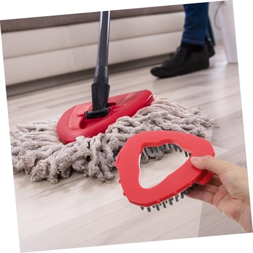 2pcs Stiff Bristle Replacement Scrub Brush for Triangular Mop