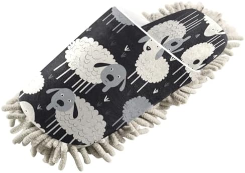 Bulletgxll Cartoon Sheep Cleaning Slippers