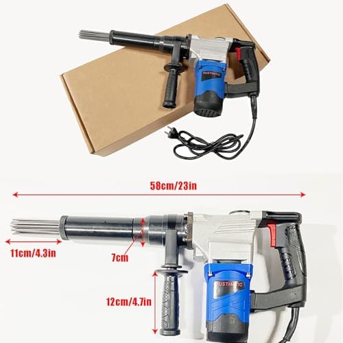 Rusopobe Compact Electric Needle Scaler 1100W Power Tool
