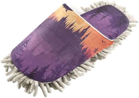 FLildon Microfiber Cleaning Slippers Halloween Witch Size L