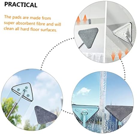 4 Sets Triangle Mop Pads Replacement Heads Minkissy