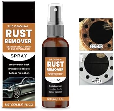 2025 Upgrade Rust Remover Spray for Metal and Car Scratches