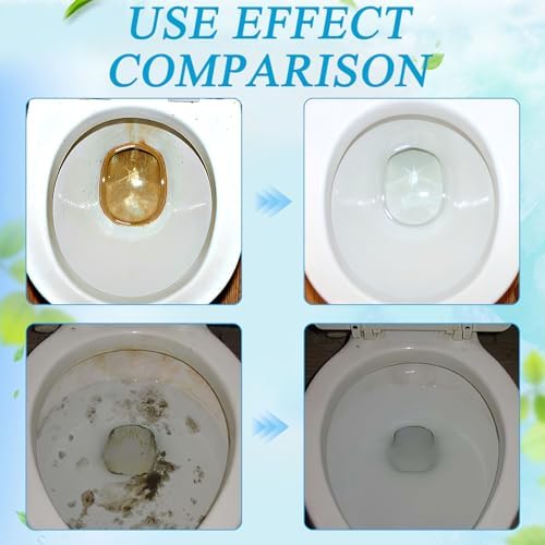 Omaky 2 Pcs Toilet Cleaner Foaming Bowl Squatting Pan Formula
