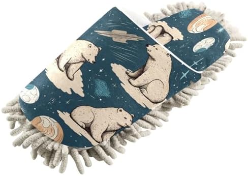 Bulletgxll Mopping Slippers for Men Women - Washable and Dust Free