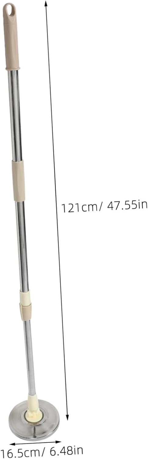 Expandable Mop Pole with Rotating Head and Telescopic Handle