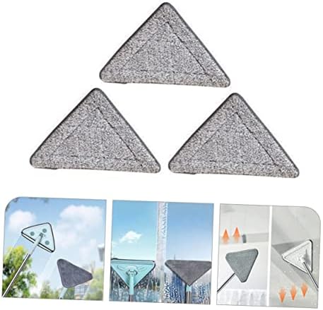 4 Sets Triangle Mop Pads Replacement Heads Minkissy