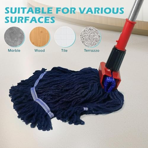 MOPTIMISTIC 24oz Looped Yarn Mop Head Pack of 3 1