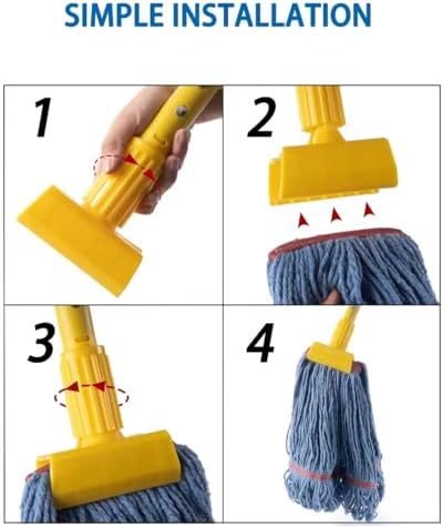 Matthew Commercial Mop - 3 Sets with Replacement Heads