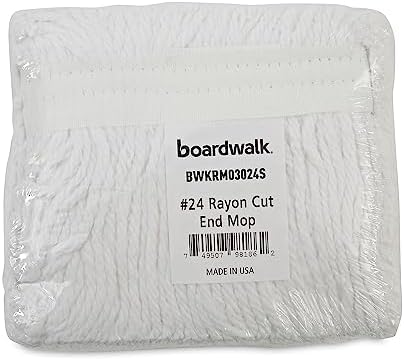 Boardwalk Banded Rayon Cut-End Mop Head Replacement 1