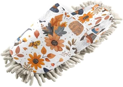 Zhirexin Thanksgiving Pumpkin Gnome Cleaning Slippers 1