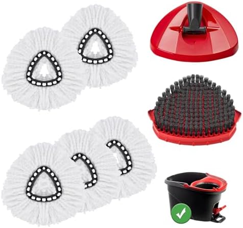 BywoBywo Upgraded Scrub Brush 7 Pack for O-Cedar EasyWring