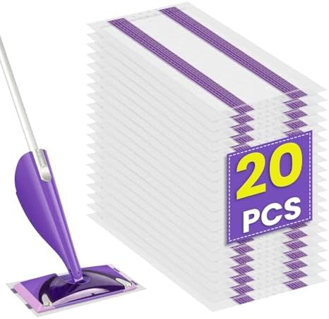 KTNAid 20 Pack Swiffer WetJet Mop Pads - Multi-Surface Compatible