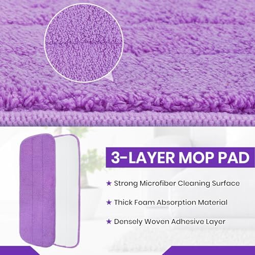 MAVRIZ 2 Pack Reusable Microfiber Mop Pads 1