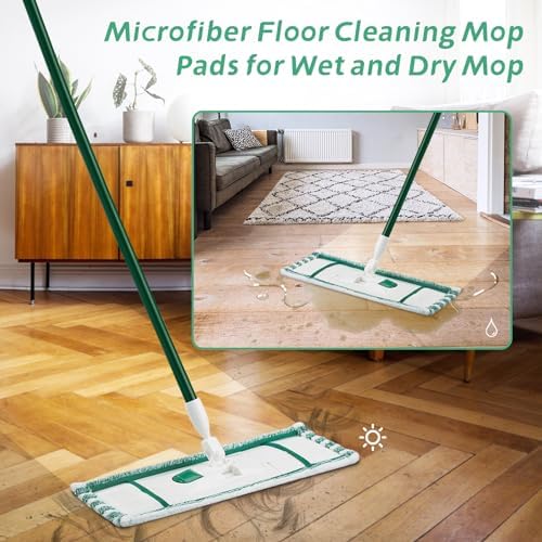 GreeSuit 6 Pack Mop Pad Refills for Libman Wet Dry Mop