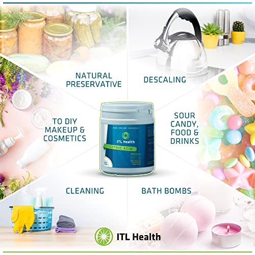 Mag365 Non-GMO Citric Acid 1kg Recyclable Tub