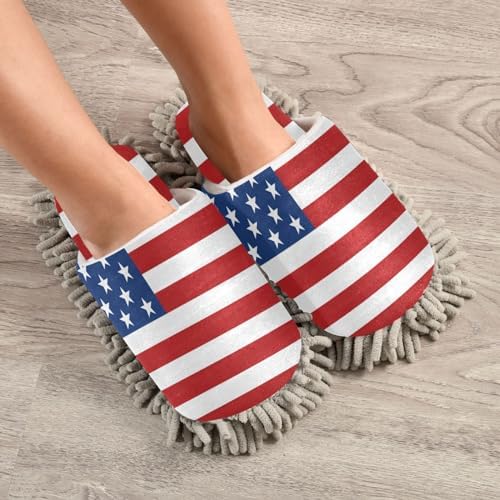 Zhirexin Cleaning Slippers with Microfiber Mop Pads