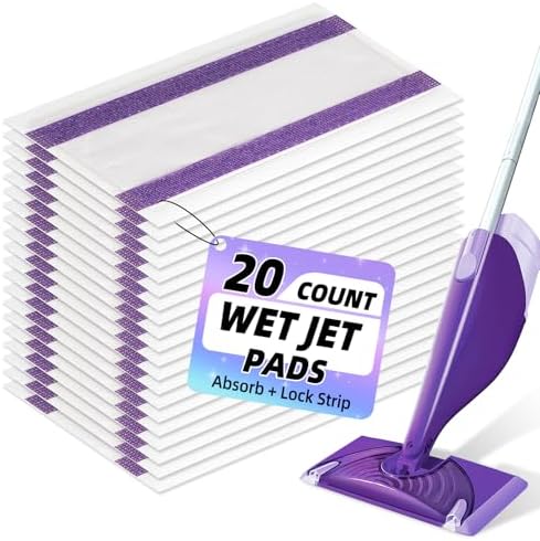 20 Count Hofosi Wet Jet Mop Pads Refills