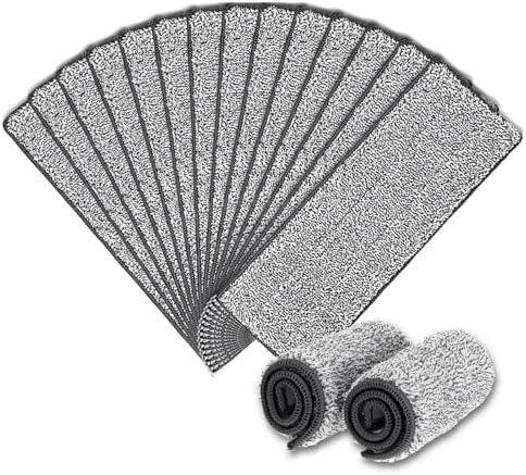 14 Pack 13 x 49 Microfiber Mop Pads - Reusable Washable
