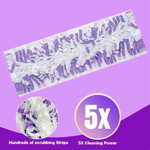 AWAYDD Disposable Mopping Pad Refills for PowerMop 25 Count Purple