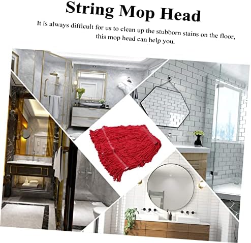 PACKOVE Cotton Yarn Mop Head Replacement Reusable No Lint