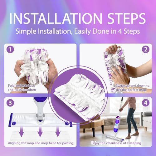 10PCS Swiffer Power Mop Refill Pads - Multi-Surface Cleaning