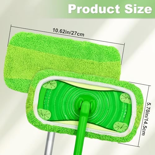 DLAIMI Reusable Microfiber Mop Pads 6PCS for Swiffer Sweeper