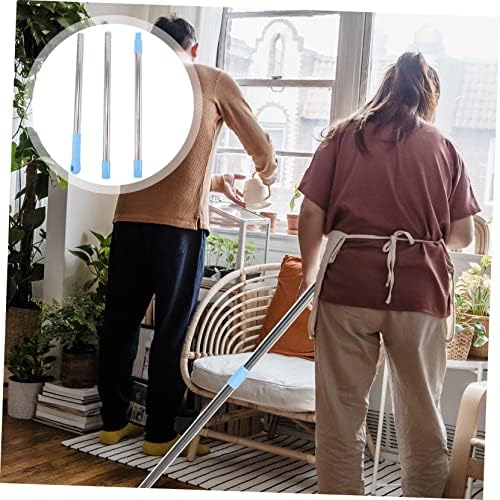 PACKOVE 1set Stainless Steel Mop Rod Replacement Retractable
