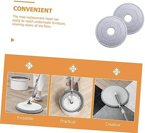 2pcs Easy Clean Mop Head Refills for Household Commercial Use