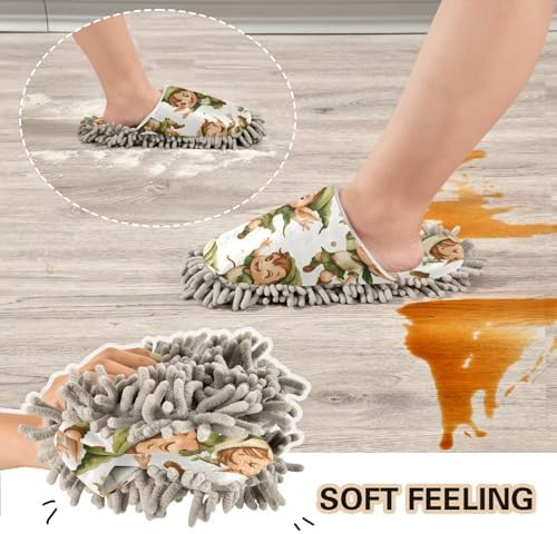 FLildon Microfiber Cleaning Slippers for Men Women 1