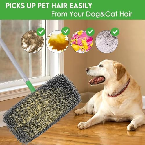 12Pcs Reusable Microfiber Mop Pads Refill Set