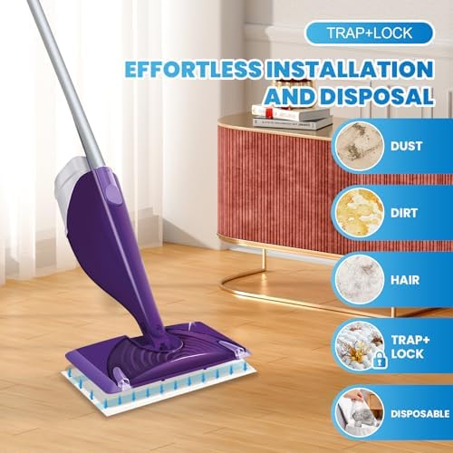 60 Count Swiffer Wet Jet Mop Pad Refills - High Absorbent Cotton
