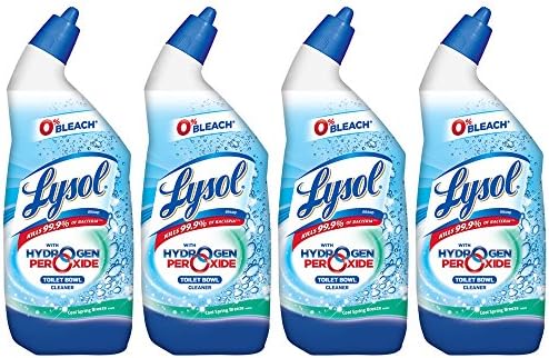 Lysol Bleach Free Toilet Bowl Cleaner 24 oz Pack of 4 1